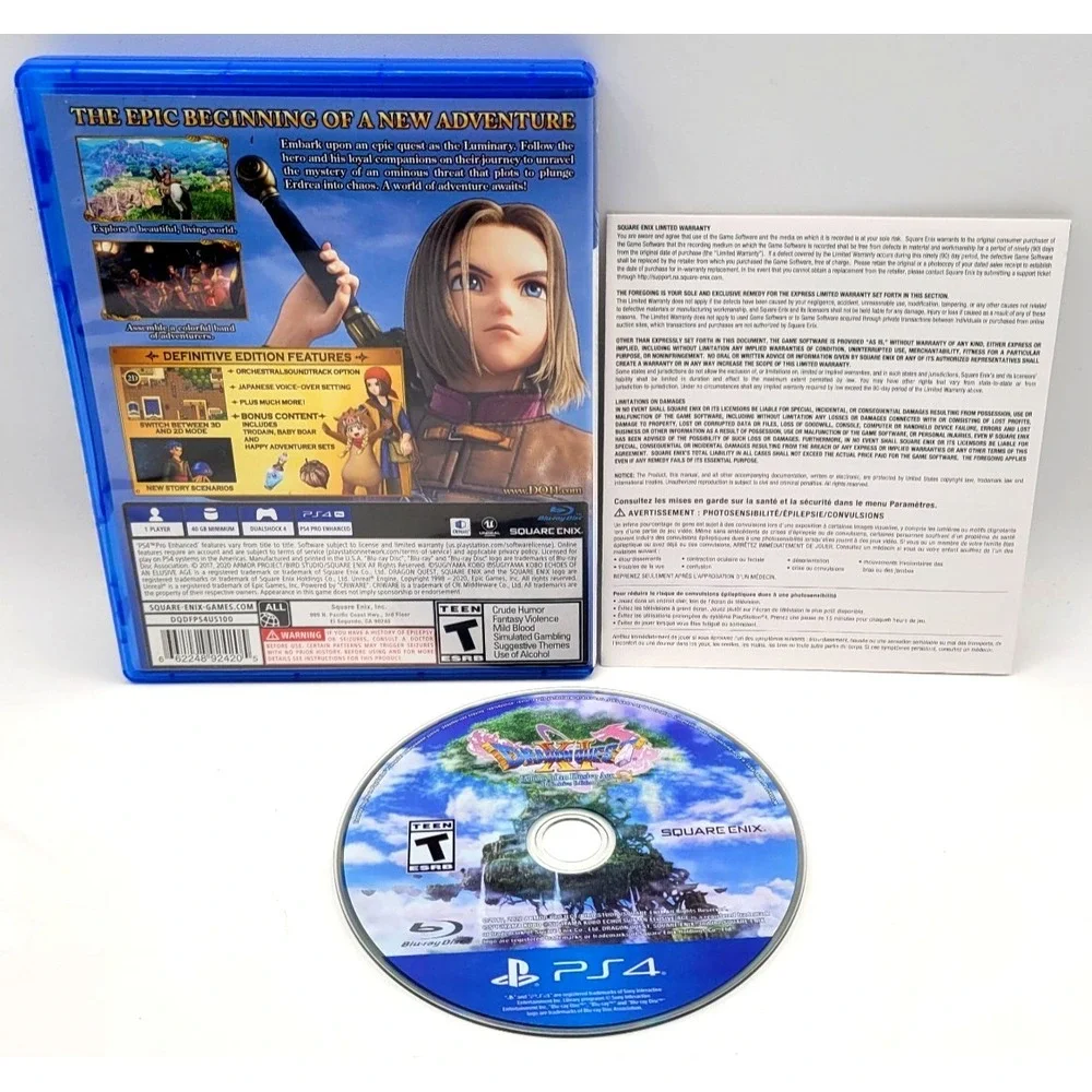 DRAGON QUEST XI S: Echoes of an‎ Elusive Age - Definitive Edition - PS4